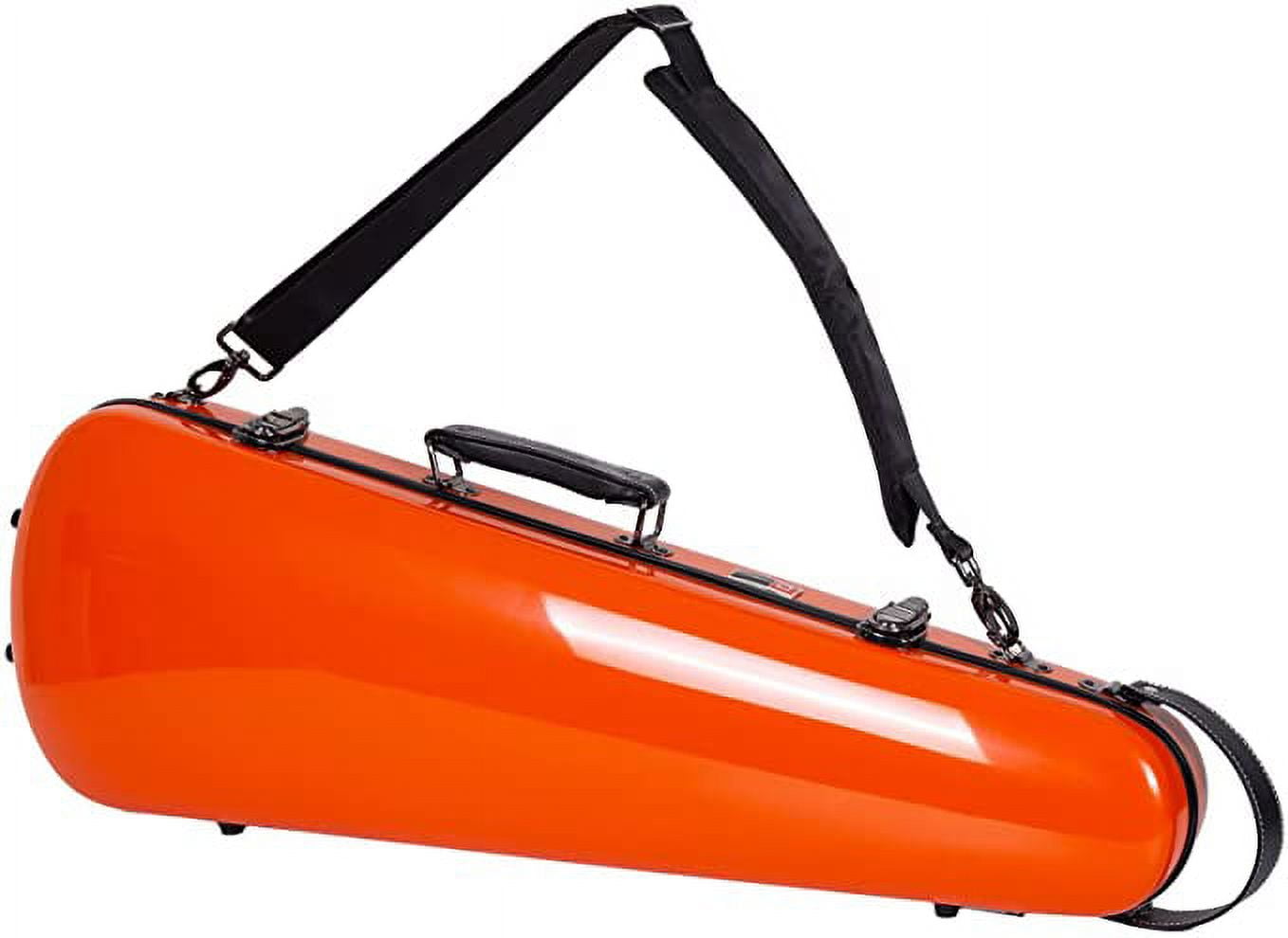 Crossrock 4/4 Size Violin Fiberglass Case with High Quality Velvet Lining