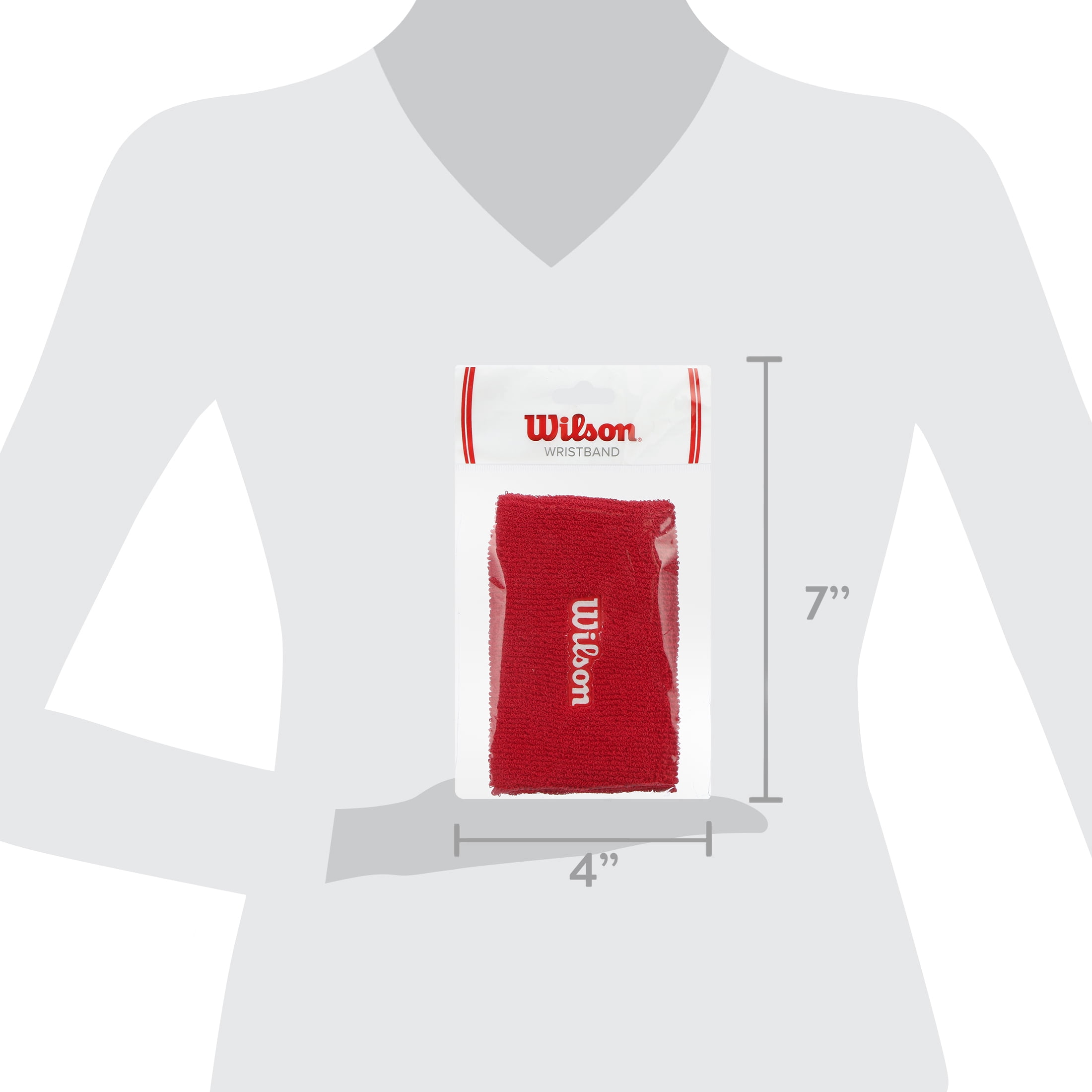 Wilson Sporting Goods Tennis Performance Wristband - Red