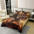 thumbnail image 5 of Erosebridal 3D Dragon 100% Cotton Duvet Cover Full Magical Animal Bedding Sets, Jungle Comforter Cover Pterosaur Dinosaur Bed Set, Wild Animal Bedding Red Fire Decoratives Lightweight, 5 of 5