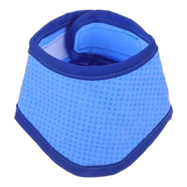 Collar refrescante para mascotas, pañuelo de verano para perros, collar creativo para el cuello, suministros para cachorros (azul, talla S)
