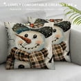 thumbnail image 3 of PHYHOO Christmas Stripes Pillow Covers Snowman Gloves Throw Pillows Winter Holiday Decoration Cushion Case for Sofa Couch Home Decor, 3 of 5