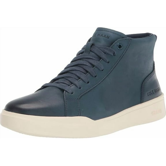 Cole Haan Men's Grand Crosscourt Midcut Sneaker, Casual, Blue