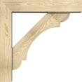 thumbnail image 3 of Ekena Millwork 6"W x 28"D x 28"H Olympic Block Rough Sawn Bracket w/ Offset Brace, Douglas Fir, 3 of 25