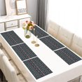 thumbnail image 2 of Multicolor Triangular and Diamond Shaped Geometric Boho Summer Placemats Table Placemats Set Of 6-Linen Kitchen Washable Placemats Table Mats 11.8"x17.7" Non-Slip Heat Resistant, 2 of 5