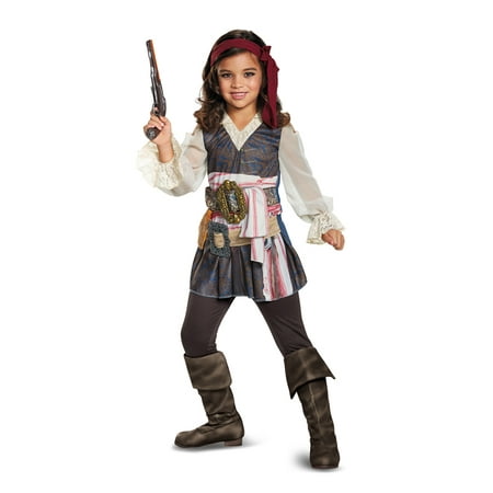 Pirates of the Caribbean Movie 5 Girls Captain Jack Sparrow Pirate Costume