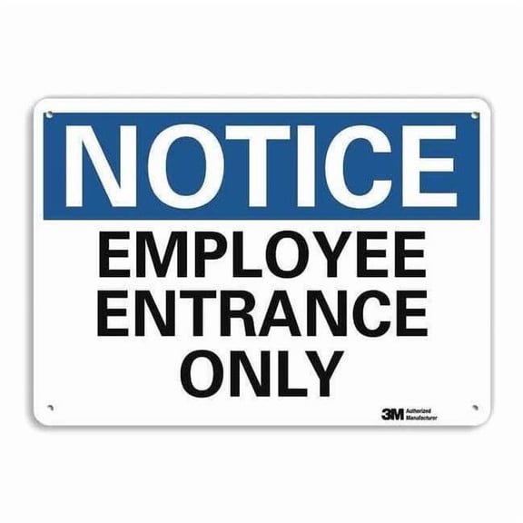 Lyle Notice Sign,10 inx14 in,Plastic U5-1182-NP_14X10