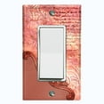 thumbnail image 1 of Metal Light Switch Plate Cover Blue Floral Damask Frame Honeycomb Trim DAM059, 1 of 1