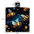 thumbnail image 2 of Honeybee Canvas Beach Blanket - Extra Large Picnic Mat for Outdoor Family Gatherings, Beach Trips, and Camping - Waterproof and Sand - Durable and Easy to Clean - 200x150cm, 2 of 6