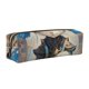 thumbnail image 1 of Disketp Exotic Blue Cat Estuche de Lápices de Cuero con Cierre, Estuche Compacto para Papelería, Bolígrafos y Accesorios Pequeños, 1 of 7