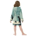 thumbnail image 7 of FORMRS Niños Bathrobe Unisex Hooded Robe Soft Plush Pajamas Sleepwear, Size 7-9T, Black Cat, 7 of 7