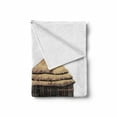 thumbnail image 2 of African Soft Flannel Fleece Throw Blanket, Native Woman Carrying a Pot Hut Tree Natural Landscape Village Illustration, Cozy Plush for Indoor and Outdoor Use, 60" x 80", Multicolor, by Ambesonne, 2 of 6