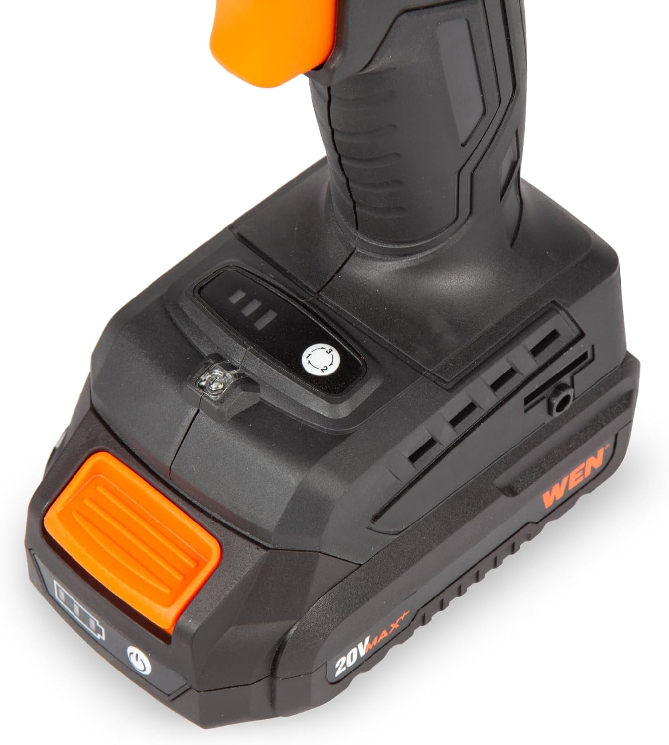 WEN 20V Max 1/4-Inch Brushless Cordless Compact 3-Speed Impact Driver with 2.0 Ah Lithium-Ion Battery and Charger (20136)