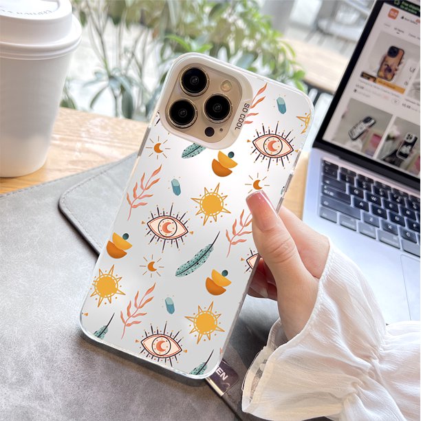 ¡Agregue un toque de alegría a su iPhone con esta exclusiva funda para teléfono con diseño de dibujos animados!