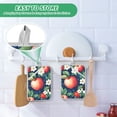 thumbnail image 4 of Yayeee Pot Holders Kitchen Heat Resistant with Pocket 7"x9.8" Cotton Oven Cooking Hot Pads, Blue Apple Pattern, 4 of 7