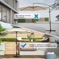 thumbnail image 3 of Base de sombrilla simple de lujo, resistente, 14 kg, para patio y exterior, 3 of 4