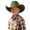 hat 48#Army Green, variant on Kids Cowboy Hat for Boys and Girls Sun Protection Adjustable Fit Baby and Toddler Solid Color Headwear Summer Outdoor