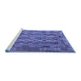 thumbnail image 2 of Ahgly Company Machine Washable Indoor Rectangle Southwestern Blue Country Area Rugs, 2' x 4', 2 of 4