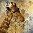 thumbnail image 2 of Pinto, Patricia 26x26 White Modern Wood Framed Museum Art Print Titled - Golden Safari III (Giraffe), 2 of 4