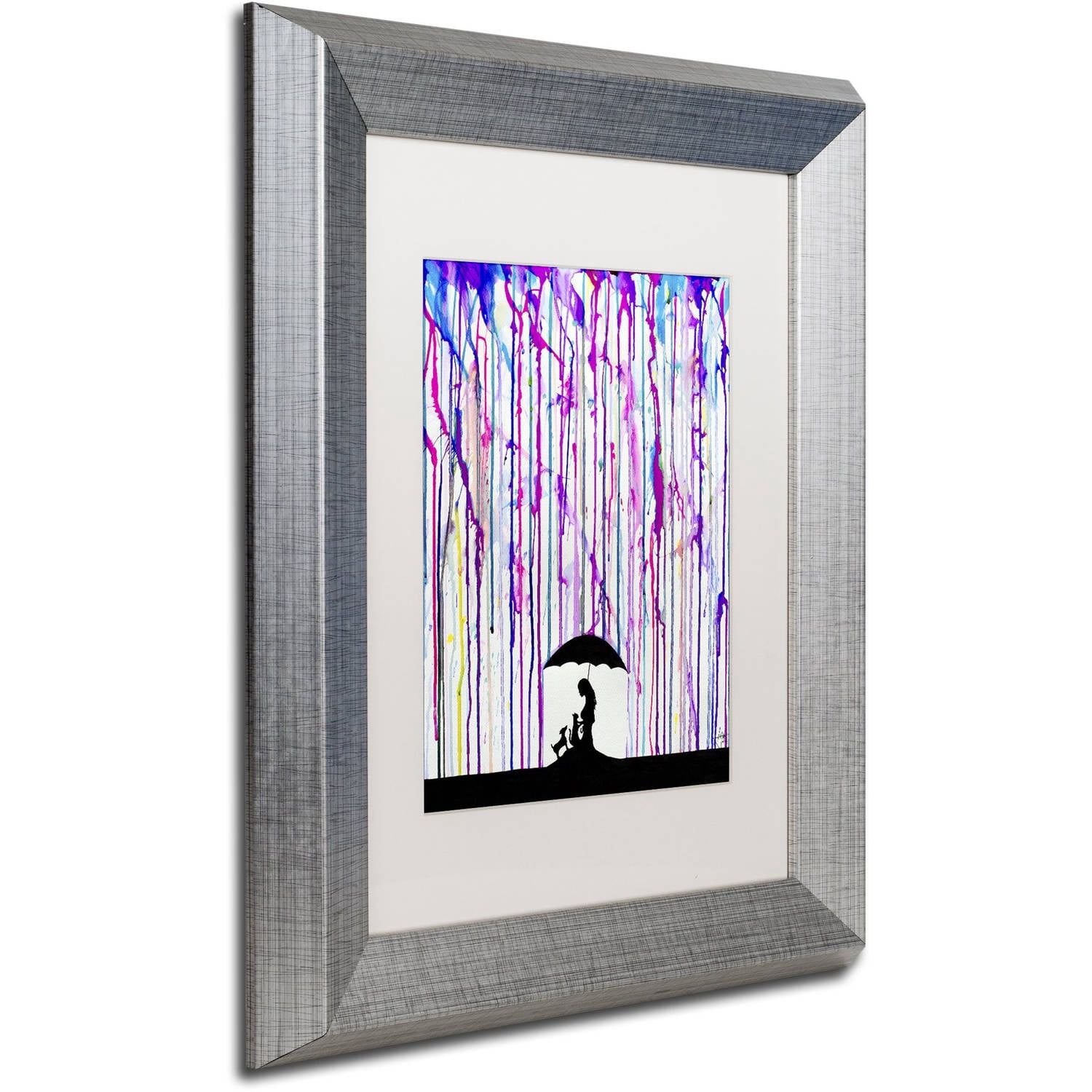 Trademark Fine Art 'Cradle' Canvas Art by Marc Allante, White Matte, Silver Frame