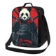 thumbnail image 1 of Balery Red Black Eastern Panda Warrior Caja de Almuerzo y Bolsa de Almuerzo para Hombres y Mujeres, Bolsa de Almuerzo Reutilizable con Gran Capacidad, Bolsa de Almuerzo Aislada, 1 of 7