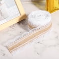 thumbnail image 1 of Lace Linen Roll, Multi-Purpose With Pin Natural Burlap Ribbon, For Gift Wrap Wedding 1,2,3,4, 1 of 8