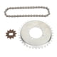 thumbnail image 1 of Combo De Cadena De Piñón De Transmisión, Juego De Cadena De Engranajes De Acero Duradero 38 Eslabones Para Motocicletas, 1 of 7