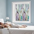 thumbnail image 5 of Stained Glass Texture Window Privacy Film Modern Abstract Purple Green Glass Glow Decorative Glass Window Film UV Blocking Static Cling Non-Adhesive Sticker Covering for Home Door 17.7 x 39.3 inches, 5 of 9