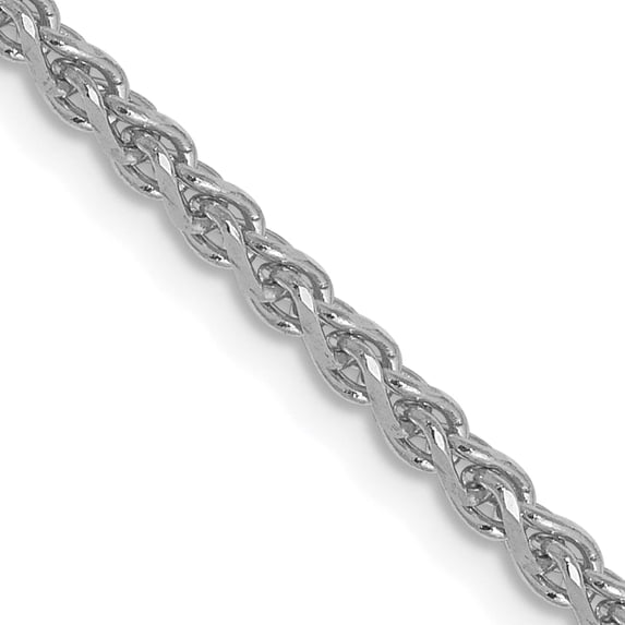 14K White Gold Jbsp's 1.8mm Solid D/C Spiga Chain (20 X 1.8) Made In Peru 7233-20