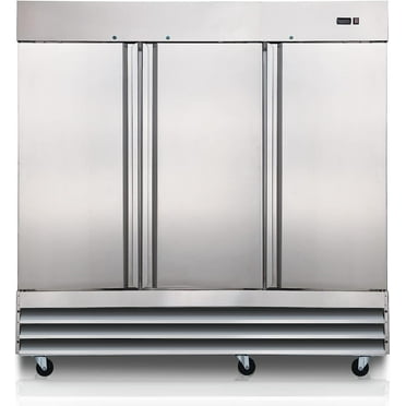 Smad 72 Cu ft Upright Commercial Refrigerator Triple Solid Door Frost Free in Smudge-Proof Stainless Steel