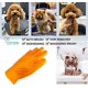 thumbnail image 2 of Guantes de aseo ZHAOCHENG Guantes de baño para mascotas con 424 columnas de silicona, 2 of 5
