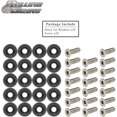 thumbnail image 2 of 20pcs Billet Aluminum Fender Washer Bolt Engine Bay M6 Screws Dress Up Titanium, 2 of 4
