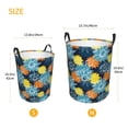 thumbnail image 3 of Fuzoiu Sunflowers Print Circular Hamper,Laundry Basket with Handle,Collapsible Laundry,Dirty Clothes Storage Basket,for Bedroom Bathroom Dorm Living Room-Medium, 3 of 6