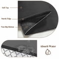 thumbnail image 6 of 2x3 Ft Entryway Area Rug, Black Morocco Kitchen Rug Runner Washable Floor Mat, Grey Striped Middle Century Patterned Non Slip Indoor Door Mat Throw Carpet for Bathroom Living Room Bedroom, 6 of 8