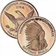 thumbnail image 2 of Private Mint 1 oz .999 Pure Copper Round/Challenge Coin (Sitting Bull), 2 of 4