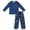 Dark Blue-F, variant on Family Christmas Pajama Set Long Sleeves Round Neck Casual Pajamas Sets 2 Piece Tops Pants Fall Pjs Christmas Outfit