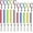 Colorful, variant on 10-Pack Retractable Fishing Lanyard with Carabiner Keychain, 2 Sizes Coiled Leash Tether for Pliers & Kayak