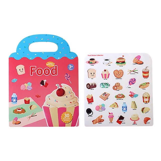 D Reusable Sticker Activity Book For Kids 10 Scenes With Removable Pvc Stickers Fun Learning Toy For Toddlers Quiet Book Travel Entertainment 9.25 X 12 Inches