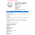 thumbnail image 2 of Front Brake Rotor - Compatible with 2009 - 2019 Toyota Corolla 1.8L 4-Cylinder - AC Delco, 2 of 2