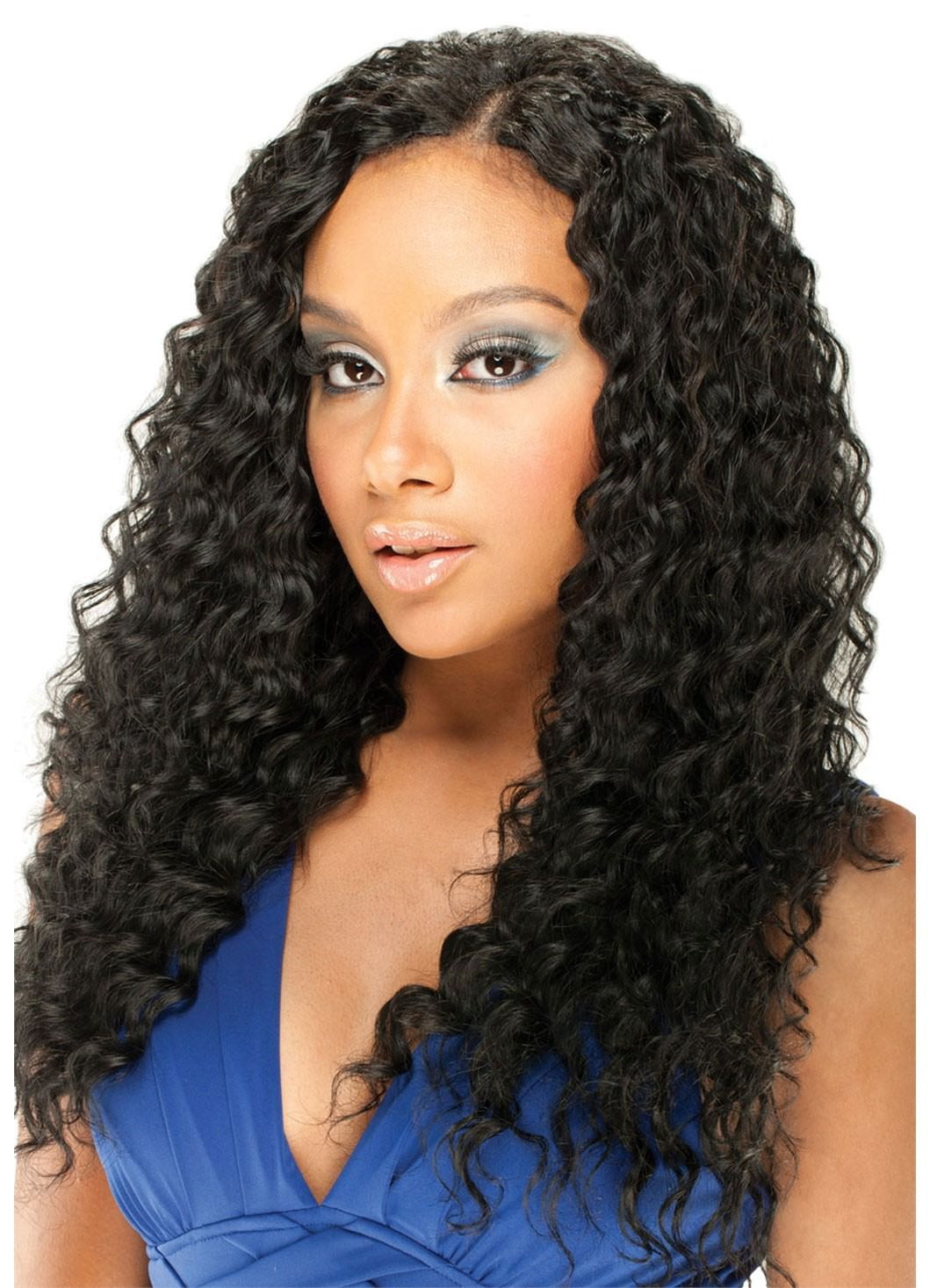 Ustar Affordable 100% Human Hair Deep Wave One Bundle 10"-30"inch Natural BLACK 10"