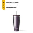 thumbnail image 3 of RTIC 20 oz Ceramic Lined Everyday Tumbler, Spill-Resistant Straw Lid, Plum Glitter, 3 of 6