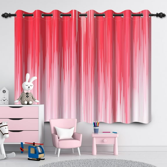 AOFOTO Red Blackout Curtains Grommet Window Drapes for Living Room Bedroom ,2 Panels of 42''W x 63''L