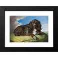 thumbnail image 2 of Theodor Petter 14x11 Black Modern Framed Museum Art Print Titled - Cocker Spaniel Lying on a Green Cushion, 2 of 5