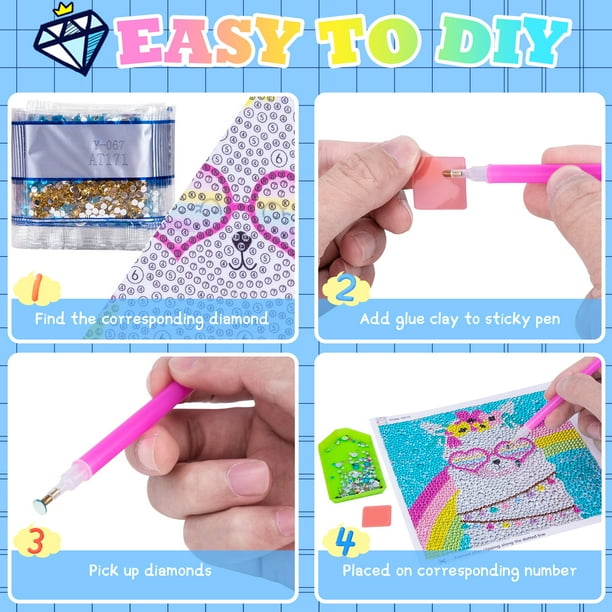 Kit Completo De Pintura De Diamantes 5D Yuniss - 18x18 Cm Con Marco De Madera, Para Niños Y Decoración (Alpaca)