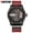 black red, variant on Curren Men Military Sports Watches Men's Quartz Date Clock Man Casual Leather Wristwatches Relogio Masculino - Quartz Wristwatches
