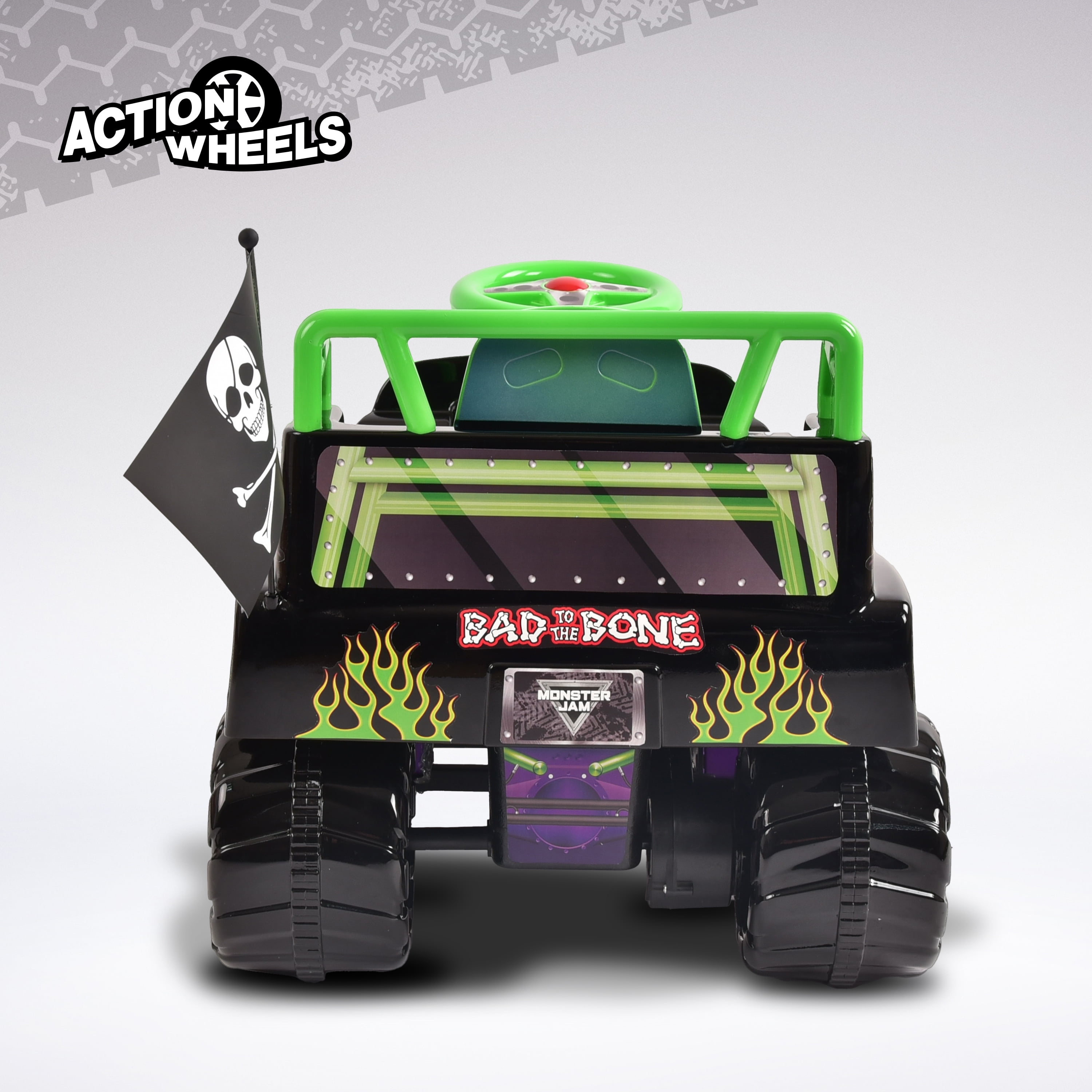 6 Volt Grave Digger Ride on Car Monster Truck Monster Jam Graphics for Boys Girls 18 36 Months Walmart