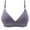 Purple, variant on Pejock Everyday Bras for Women, Women's Ultimate Comfort Lift Wirefree Bra Embroidered Glossy Comfortable Breathable Bra Underwear No Rims Bras No Underwire Hot Pink Cup Size 42/95BC