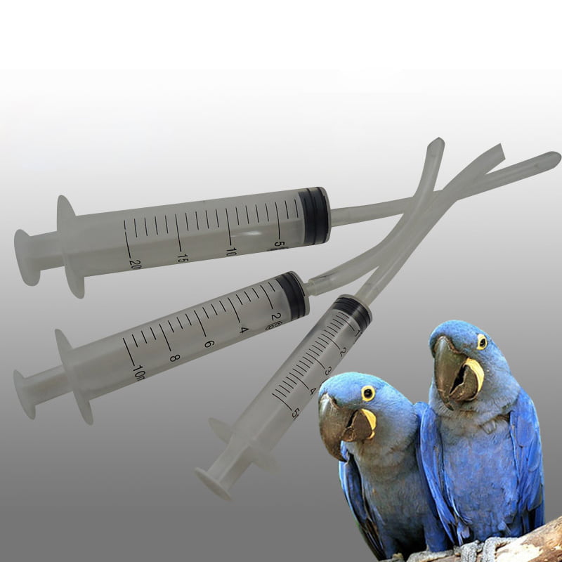 Baby Bird Budgie Parrot Pet Hand Rearing Feeding Syringe 5/10/20 Tubes A1Z7 J1E2 