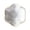 White, variant on Upgraded ceramic mahjong dice dish for American tables, multi-scene tray for tiles, markers, coins and jewelry.,White