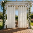 thumbnail image 4 of Sheer Voile Curtains Long Transparent Drapes Double Rod Pocket Gauze Curtains for Living Room Bedroom Sliding Glass Door, 4 of 6