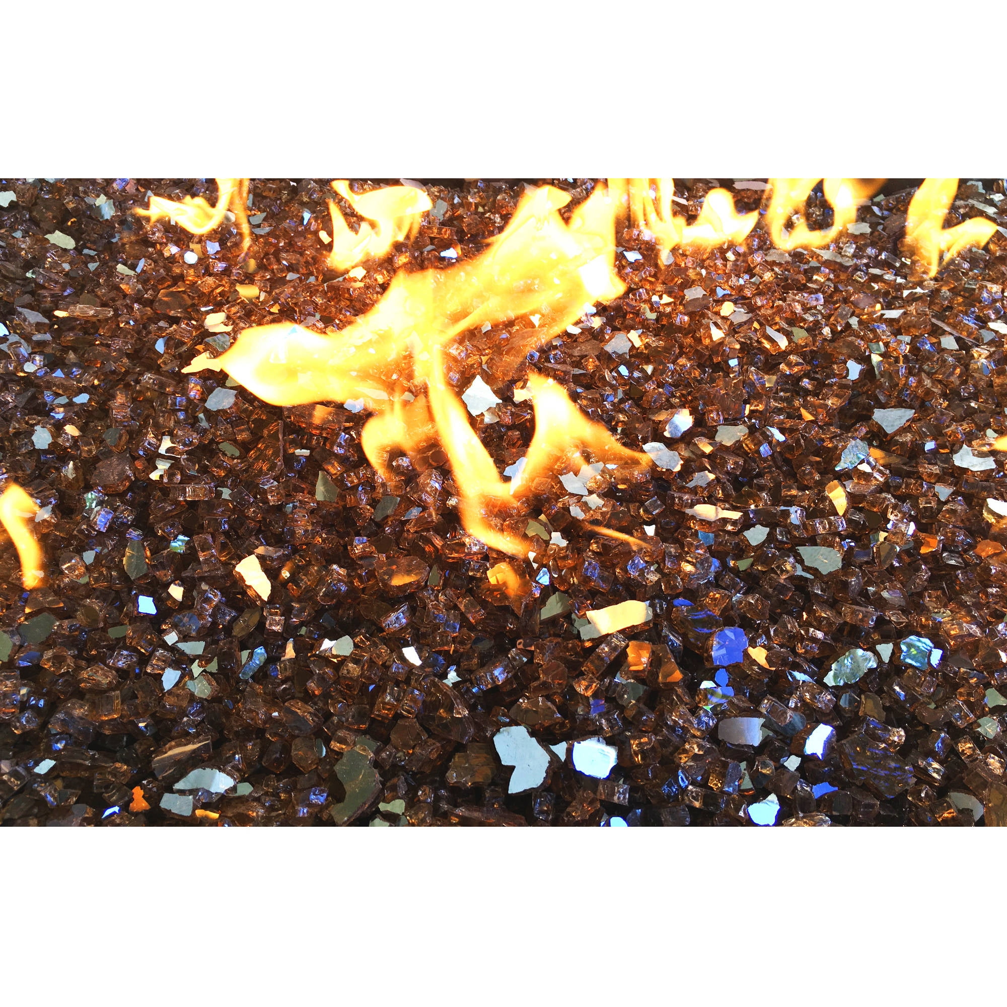 Element Copper Reflective 1/4" Fire Glass, 10 lbs